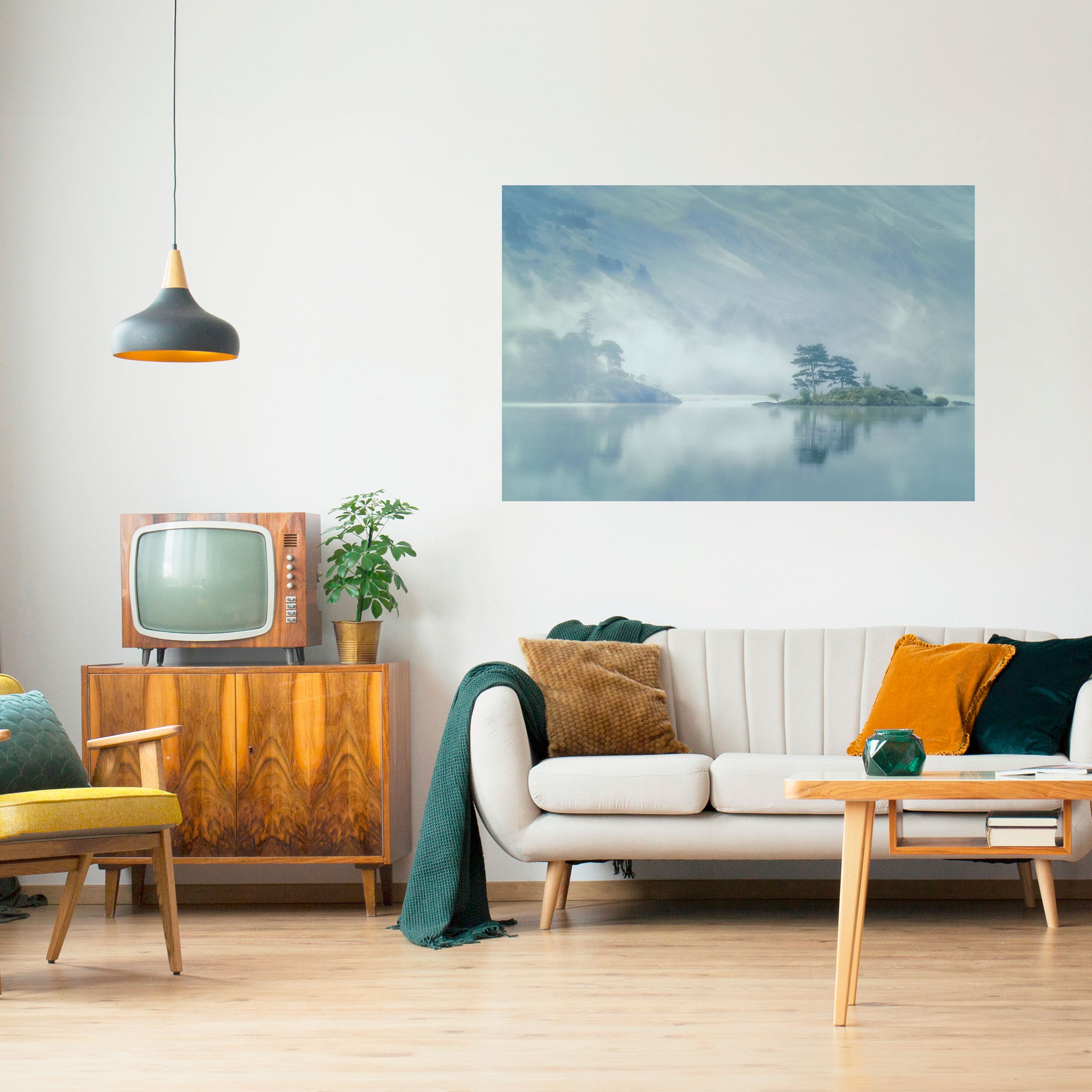 Póster horizontal autoadhesivo de SILVER LAKE