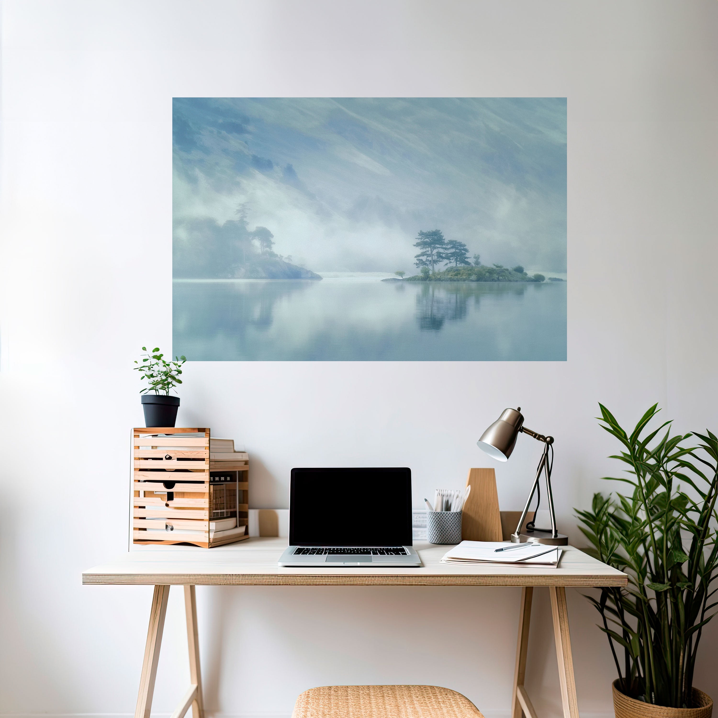 Póster horizontal autoadhesivo de SILVER LAKE