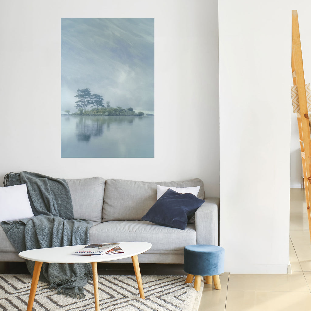 SILVER LAKE Peel and Stick Vertical Poster