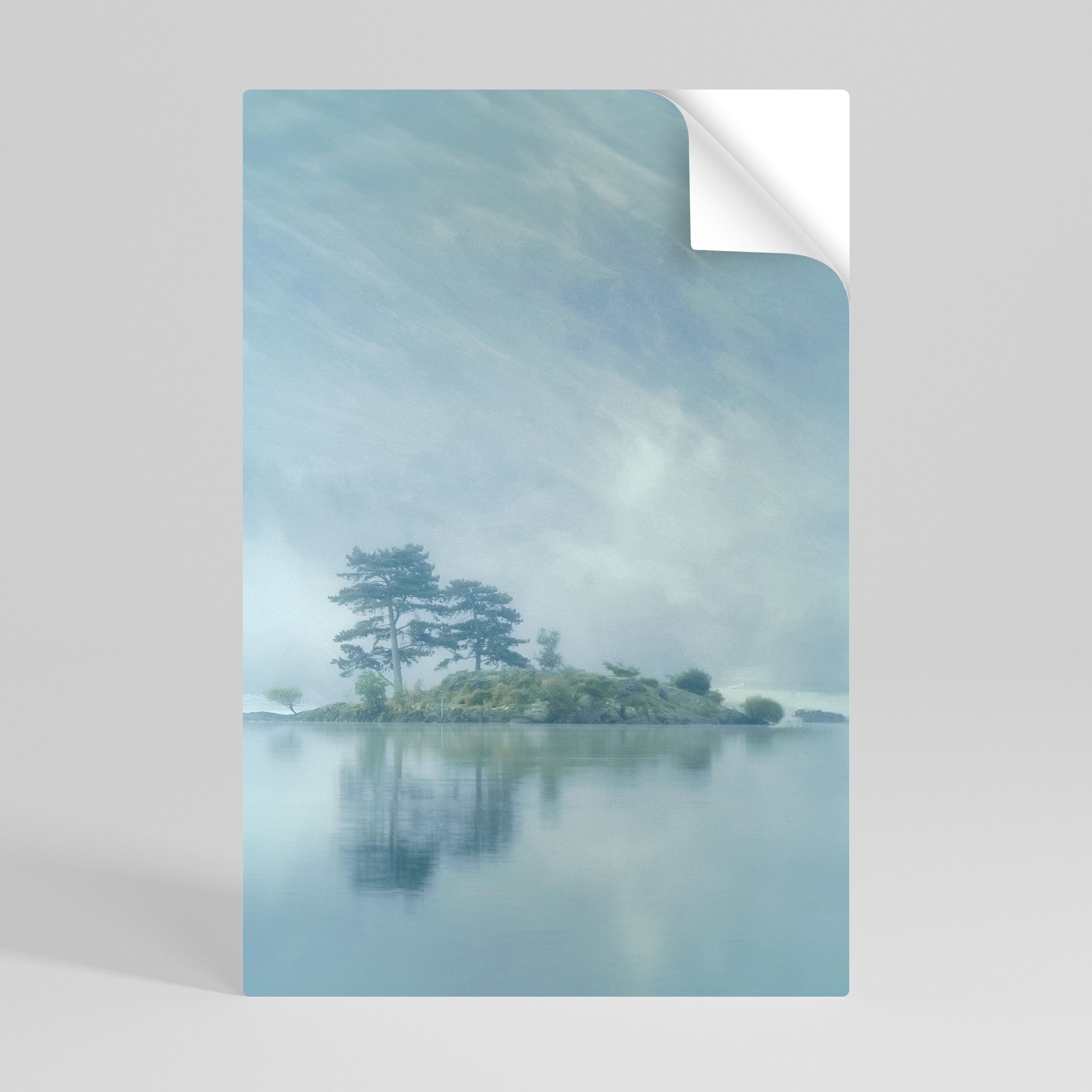 SILVER LAKE Peel and Stick Vertical Poster