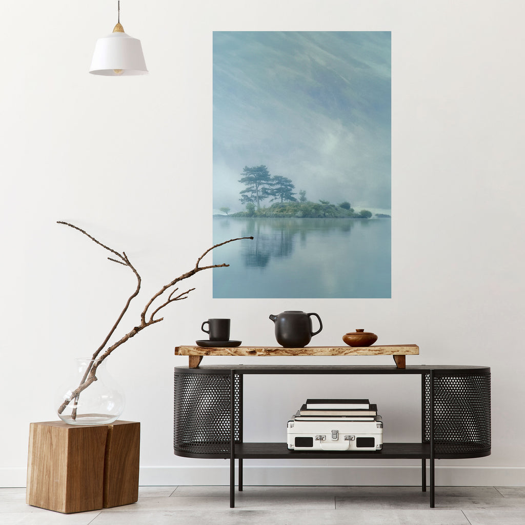 SILVER LAKE Peel and Stick Vertical Poster