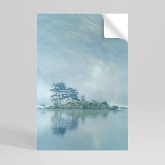 SILVER LAKE Póster adhesivo vertical