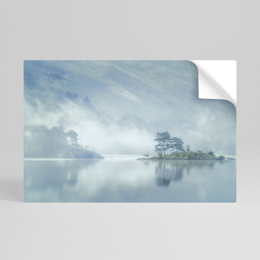 SILVER LAKE Póster adhesivo horizontal