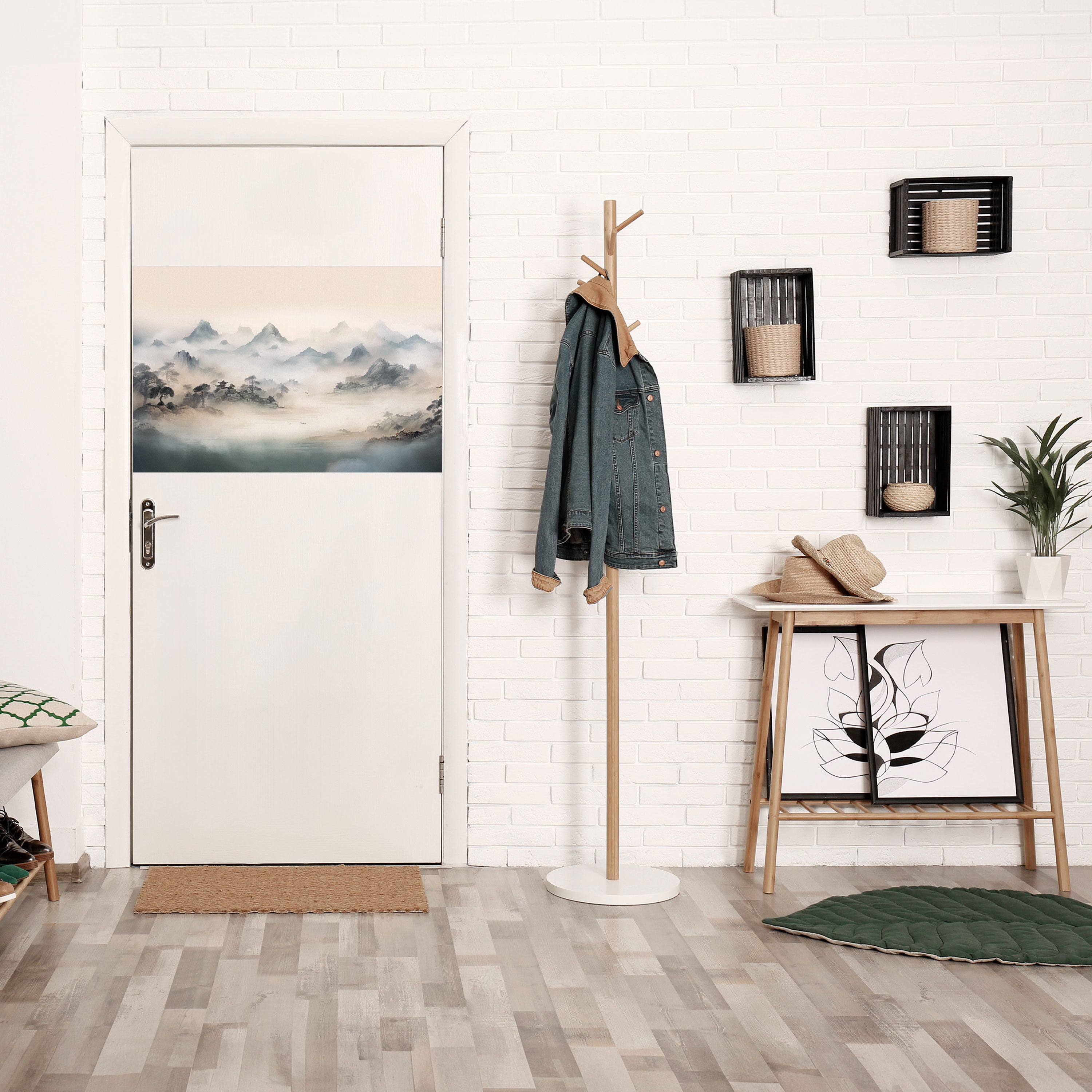 Póster horizontal autoadhesivo de HIDDEN TEMPLE MIST