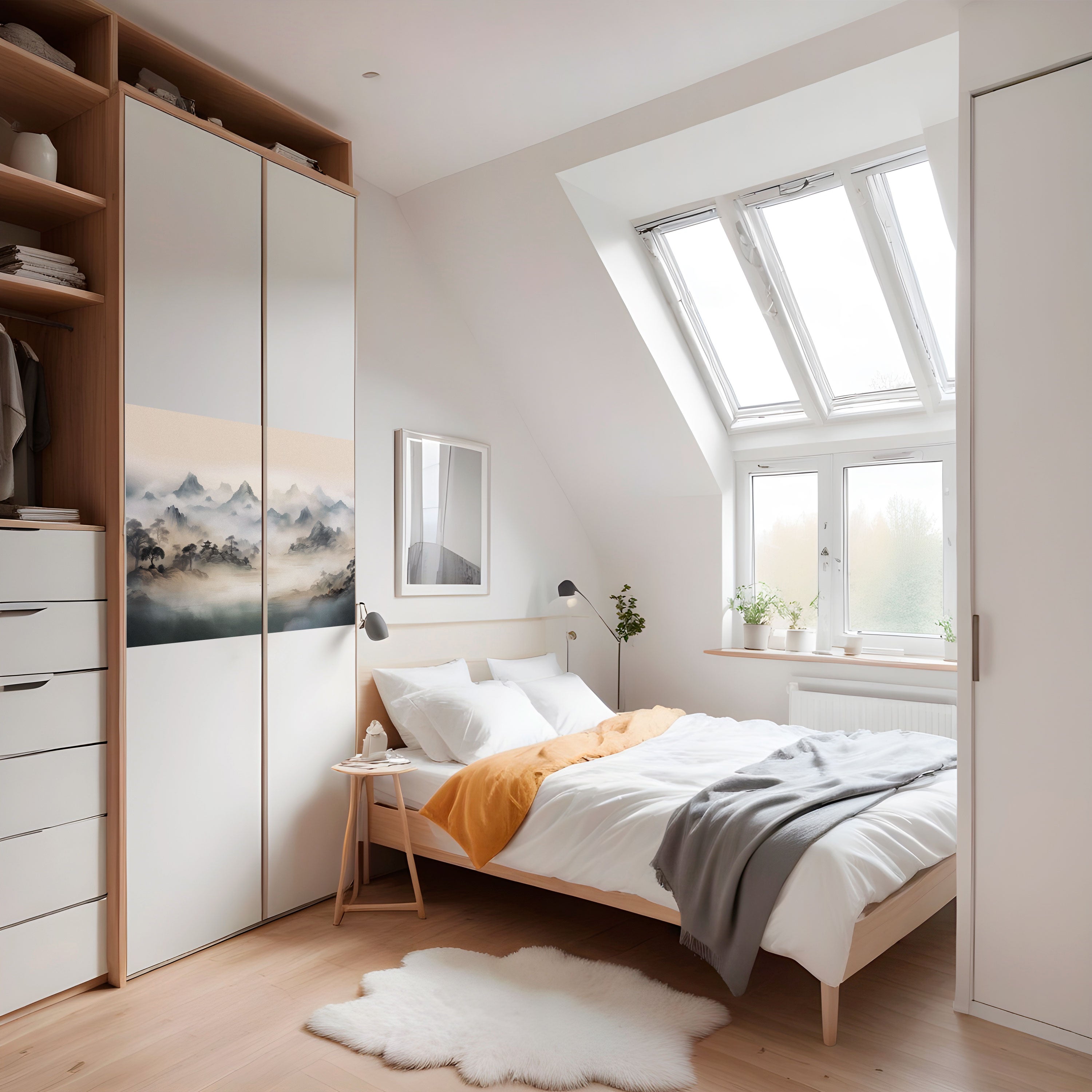 Póster horizontal autoadhesivo de HIDDEN TEMPLE MIST