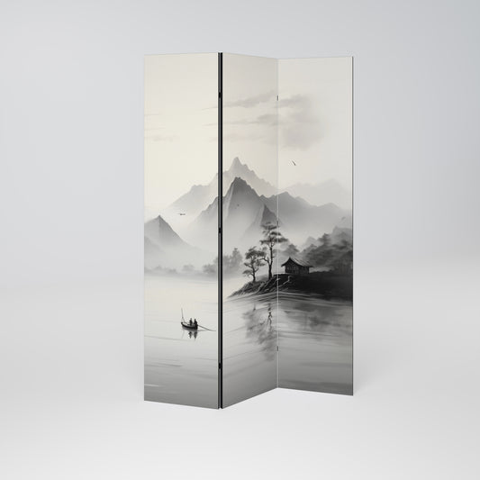 ASIAN VENTURE Biombo de 3 paneles