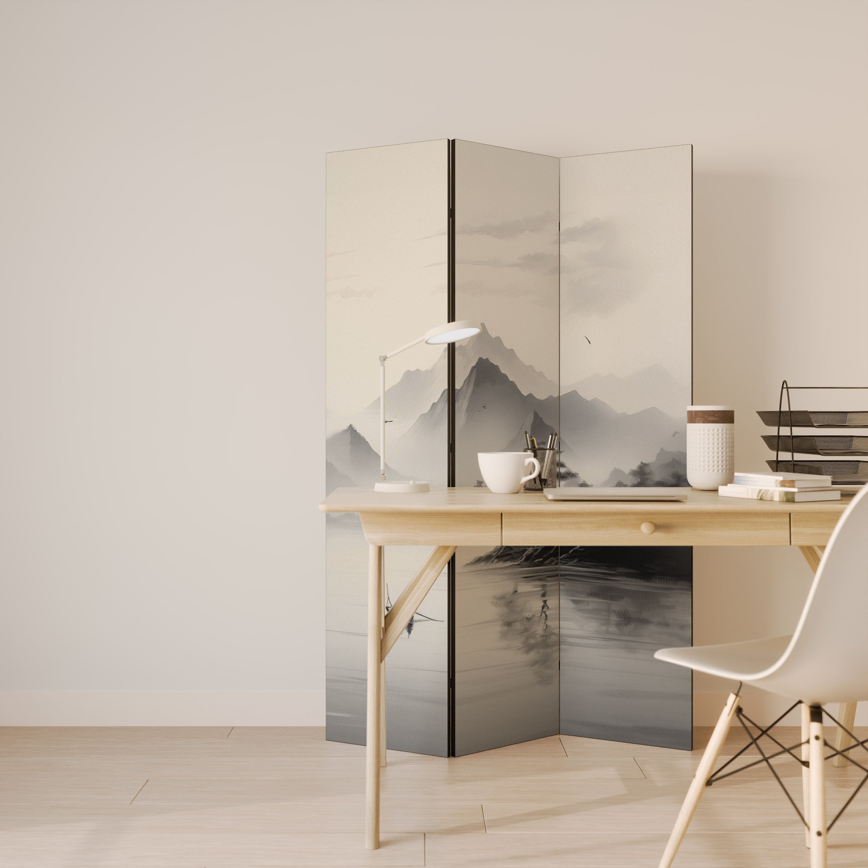 Biombo decorativo de 3 paneles ASIAN VENTURE