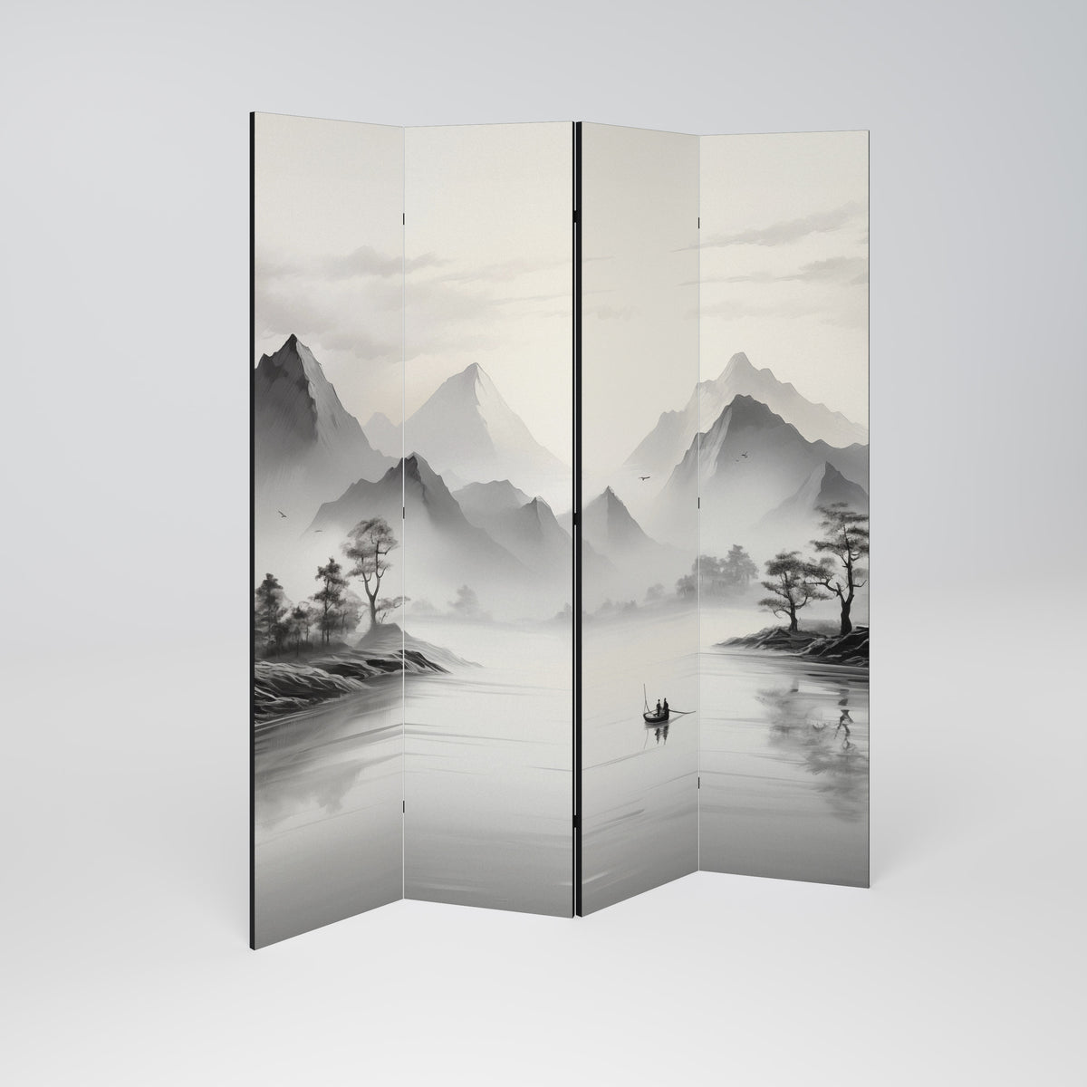 ASIAN VENTURE Biombo de 4 paneles