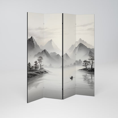 ASIAN VENTURE Biombo de 4 paneles