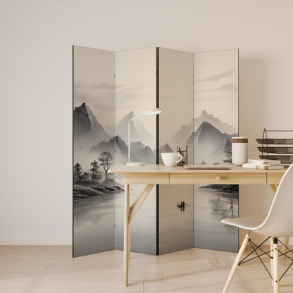 ASIAN VENTURE Biombo de 4 paneles