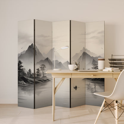 ASIAN VENTURE Biombo de 5 paneles