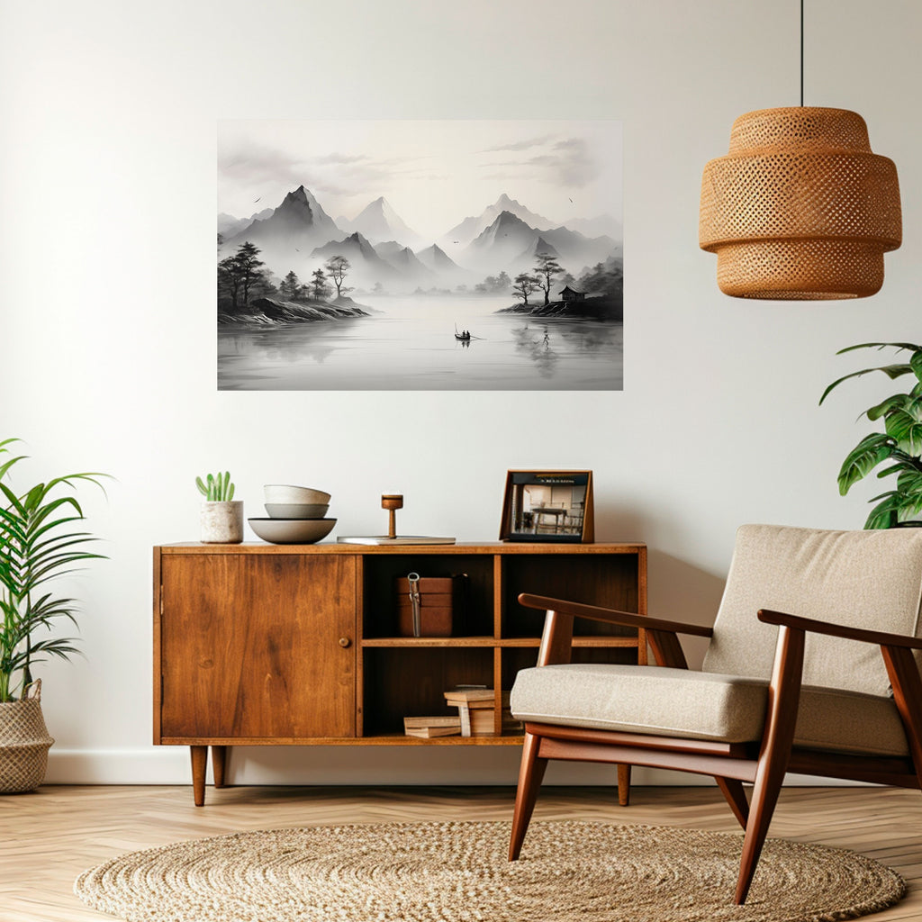 ASIAN VENTURE Peel and Stick Horizontal Poster