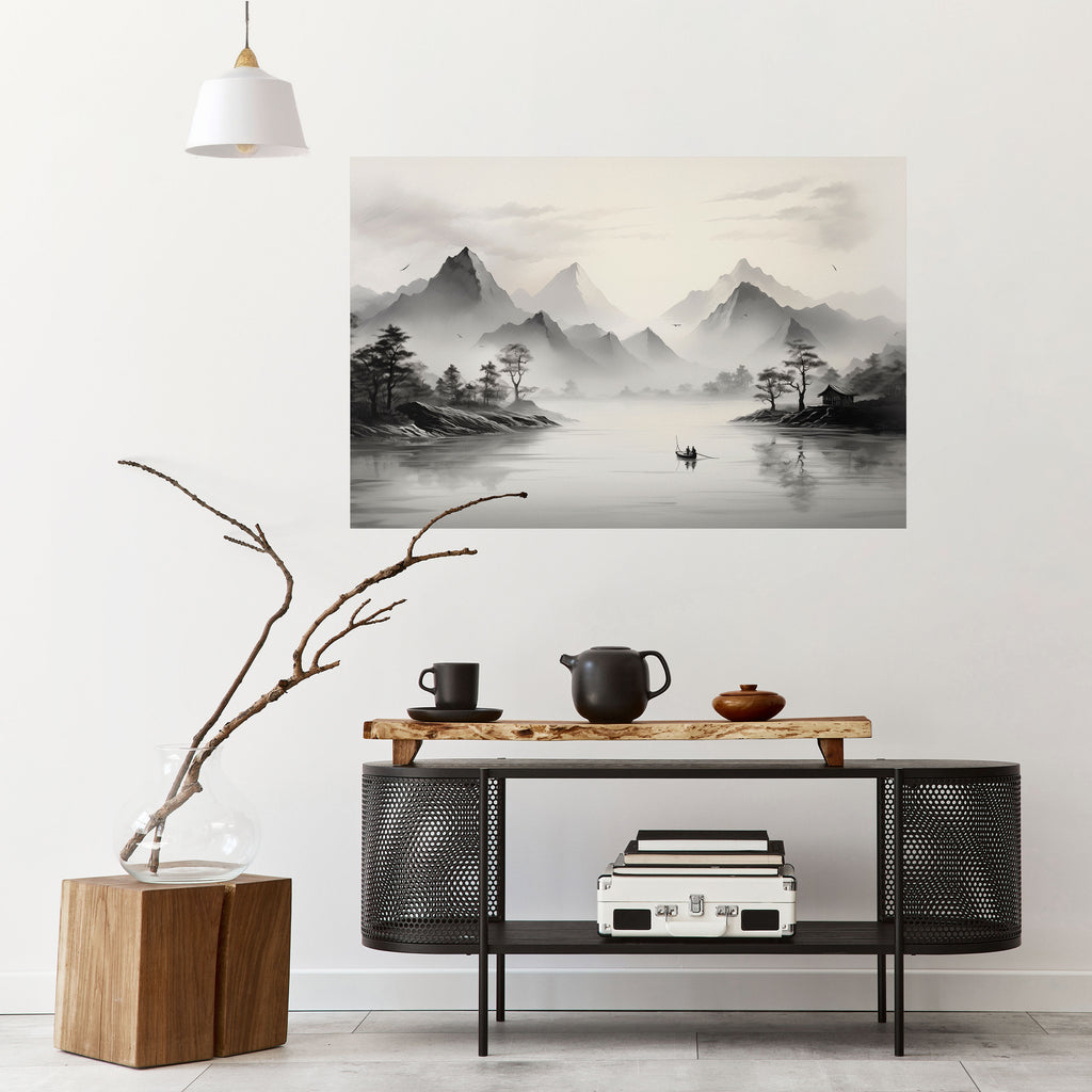 ASIAN VENTURE Peel and Stick Horizontal Poster