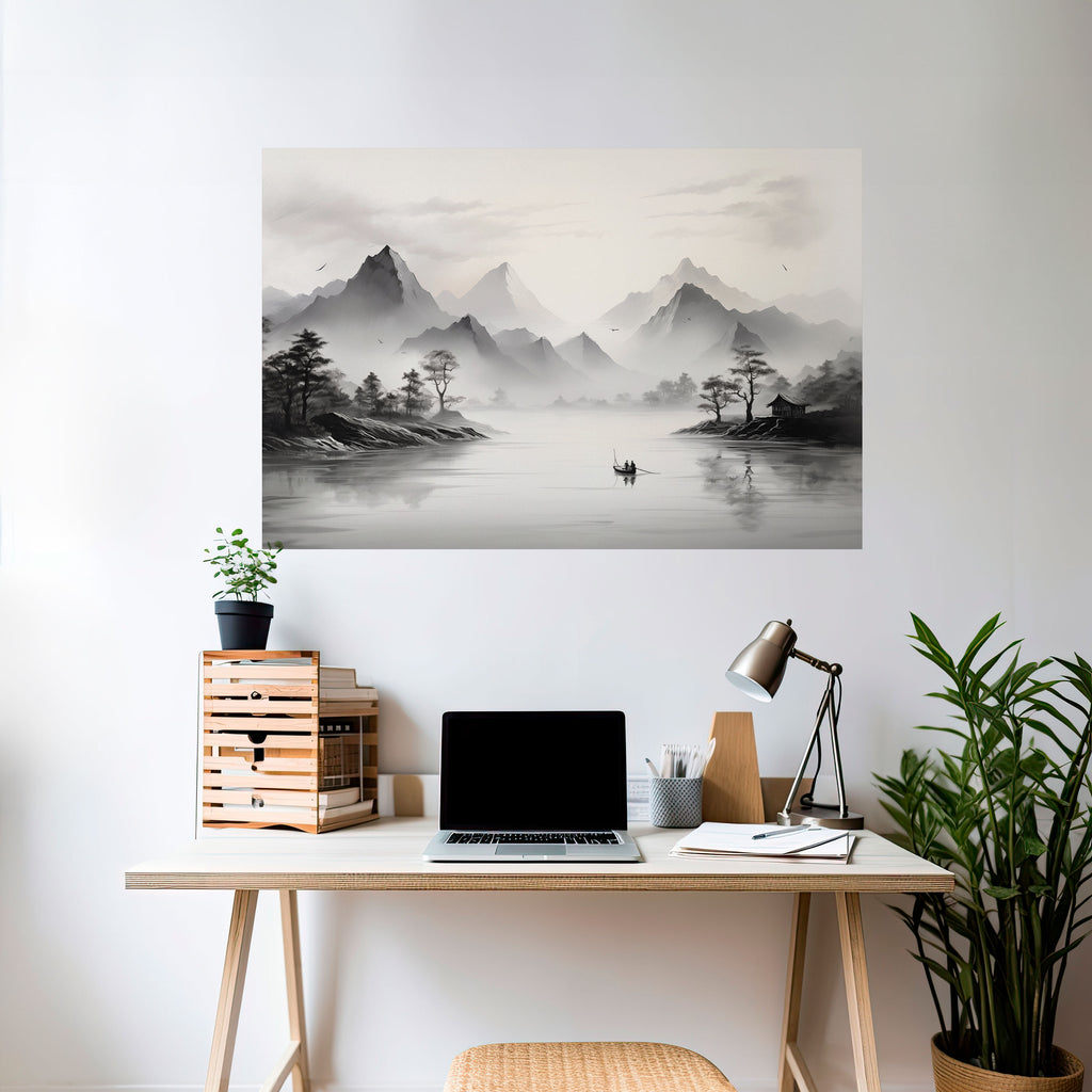 ASIAN VENTURE Peel and Stick Horizontal Poster