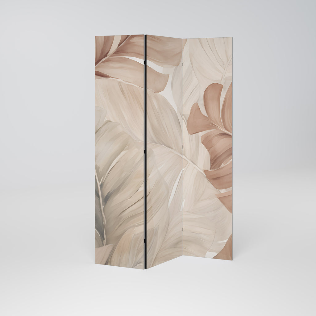 SOFT TONES OF FOLIAGE 3-Panel Room Divider