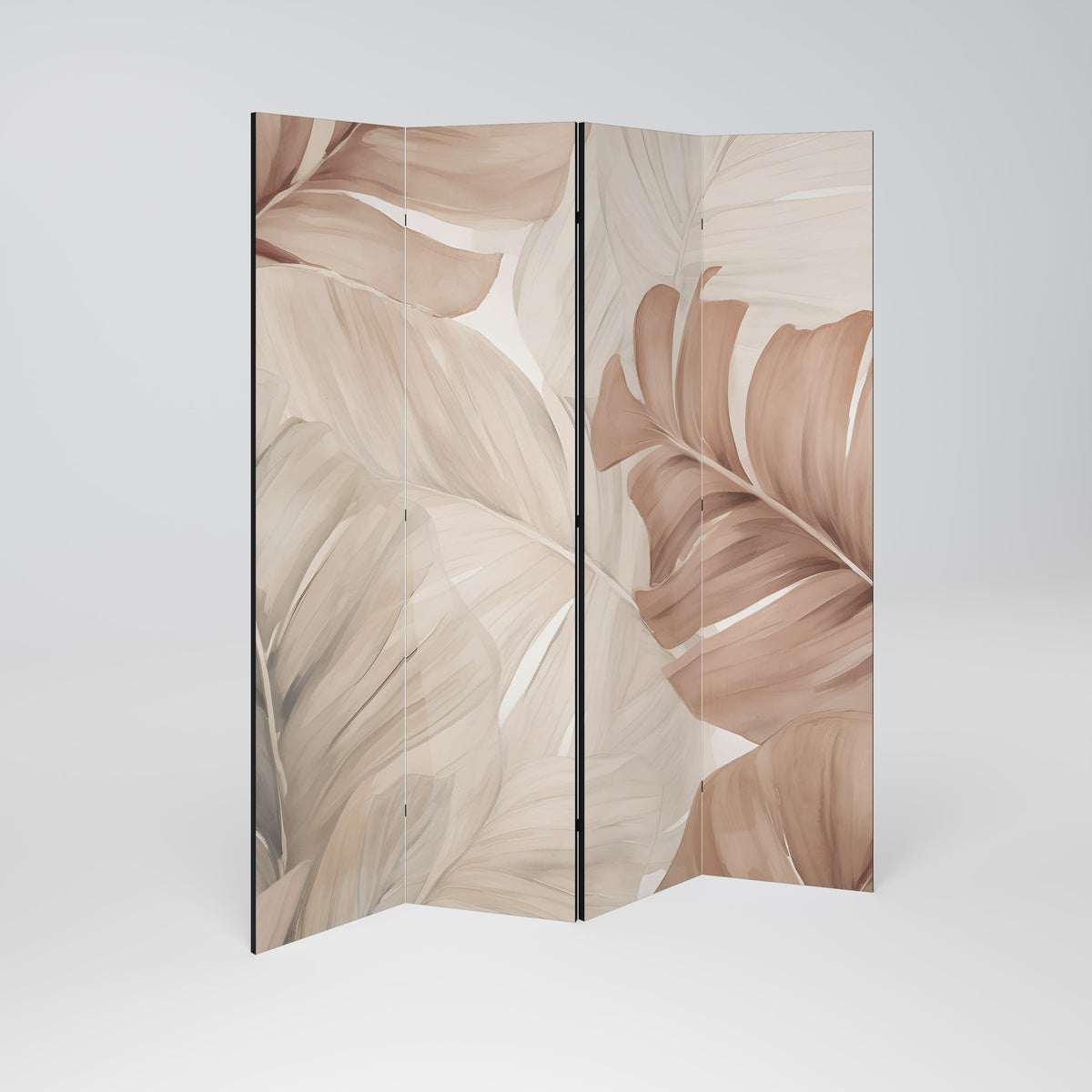 SOFT TONES OF FOLIAGE Biombo de 4 paneles