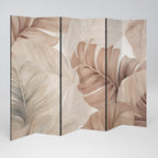 SOFT TONES OF FOLIAGE Biombo Decorativo de 6 Paneles