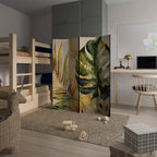 NATURE’S LYRICS Biombo Decorativo de 4 Paneles