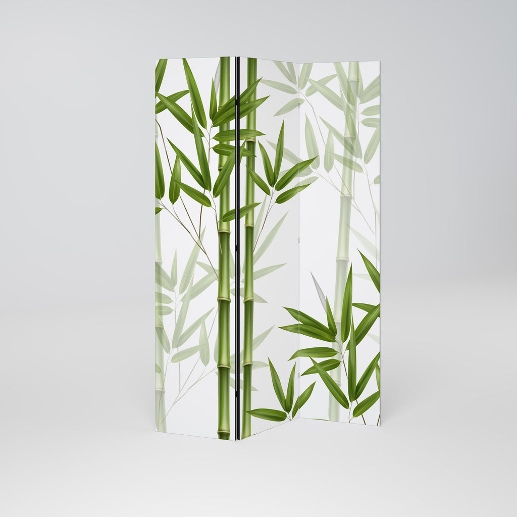 SERENE BAMBOO WHISPERS Decorative 3-Panel Room Divider