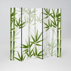 SERENE BAMBOO WHISPERS Biombo Decorativo de 5 Paneles