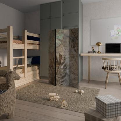 TEXTURED TRANQUILITY 3-Panel Room Divider