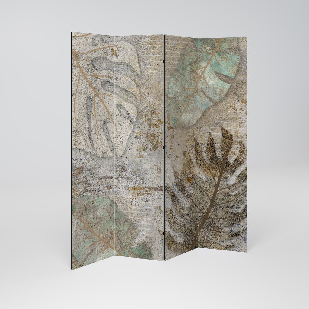 TEXTURED TRANQUILITY 4-Panel Room Divider