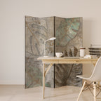 TEXTURED TRANQUILITY Decorative 4-Panel Room Divider