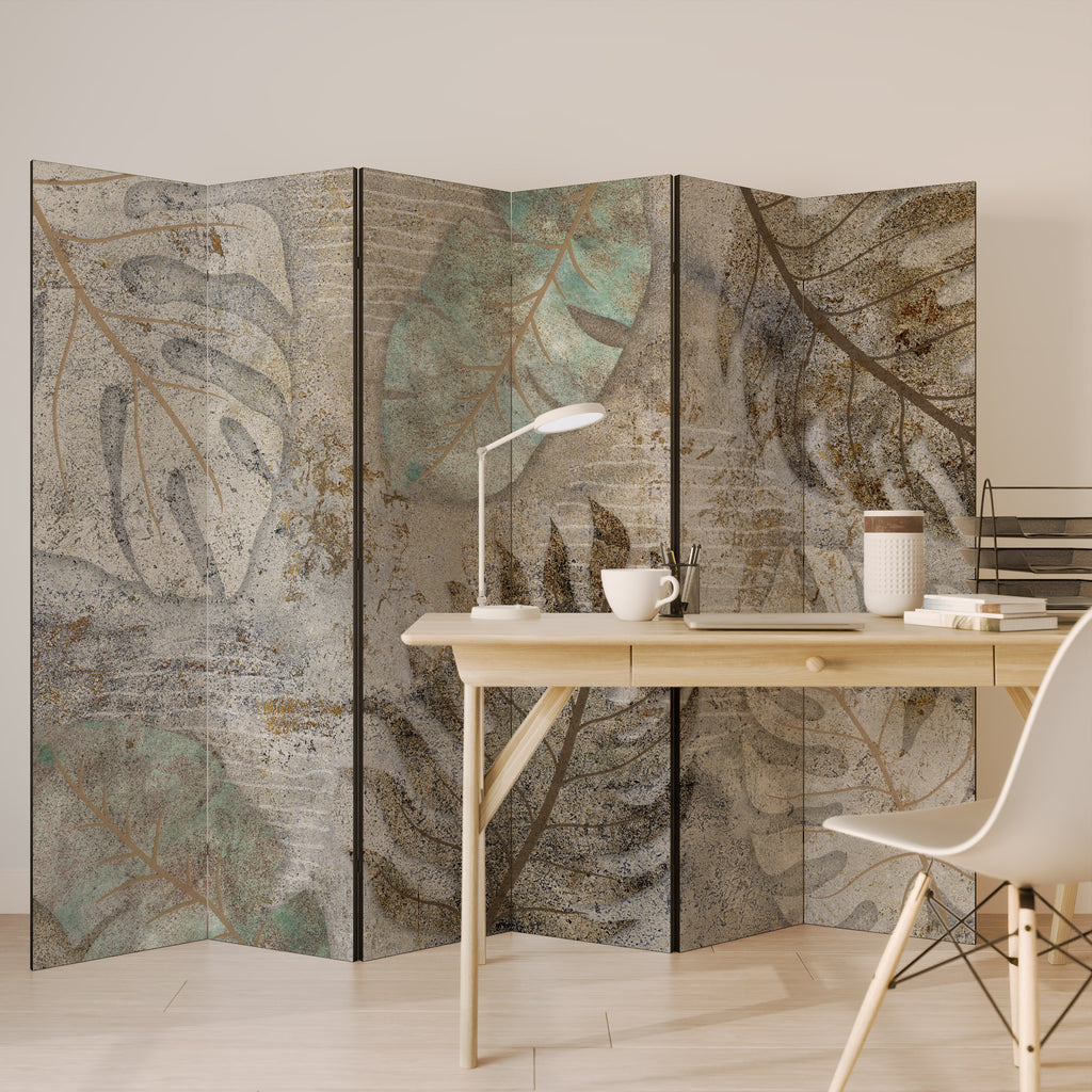 Biombo decorativo de 6 paneles TRANQUILIDAD TEXTURIZADA