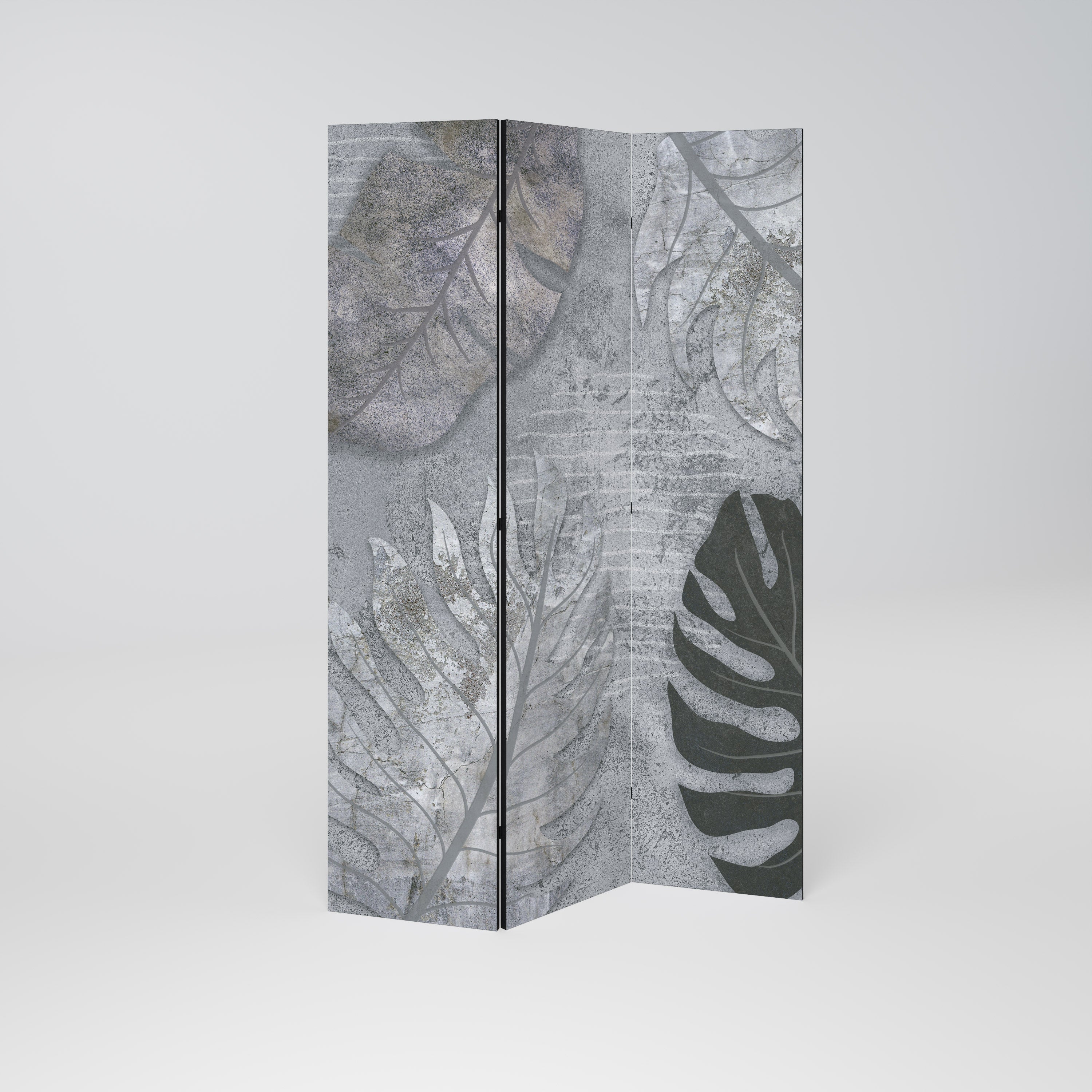 Biombo decorativo de 3 paneles VINTAGE GREENERY