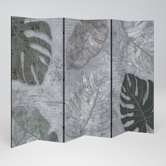 VINTAGE GREENERY Biombo de 6 paneles