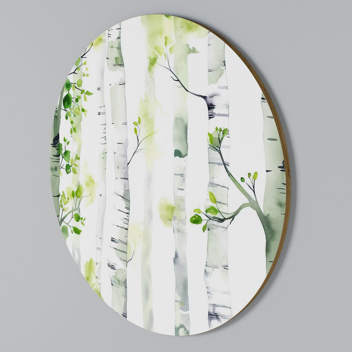BIRCHY SOLACE Arte de pared redondo