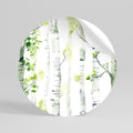 BIRCHY SOLACE Peel and Stick Round Sticker