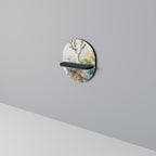 SECRET GARDEN Estante Ovalado Decorativo en Acabado Negro