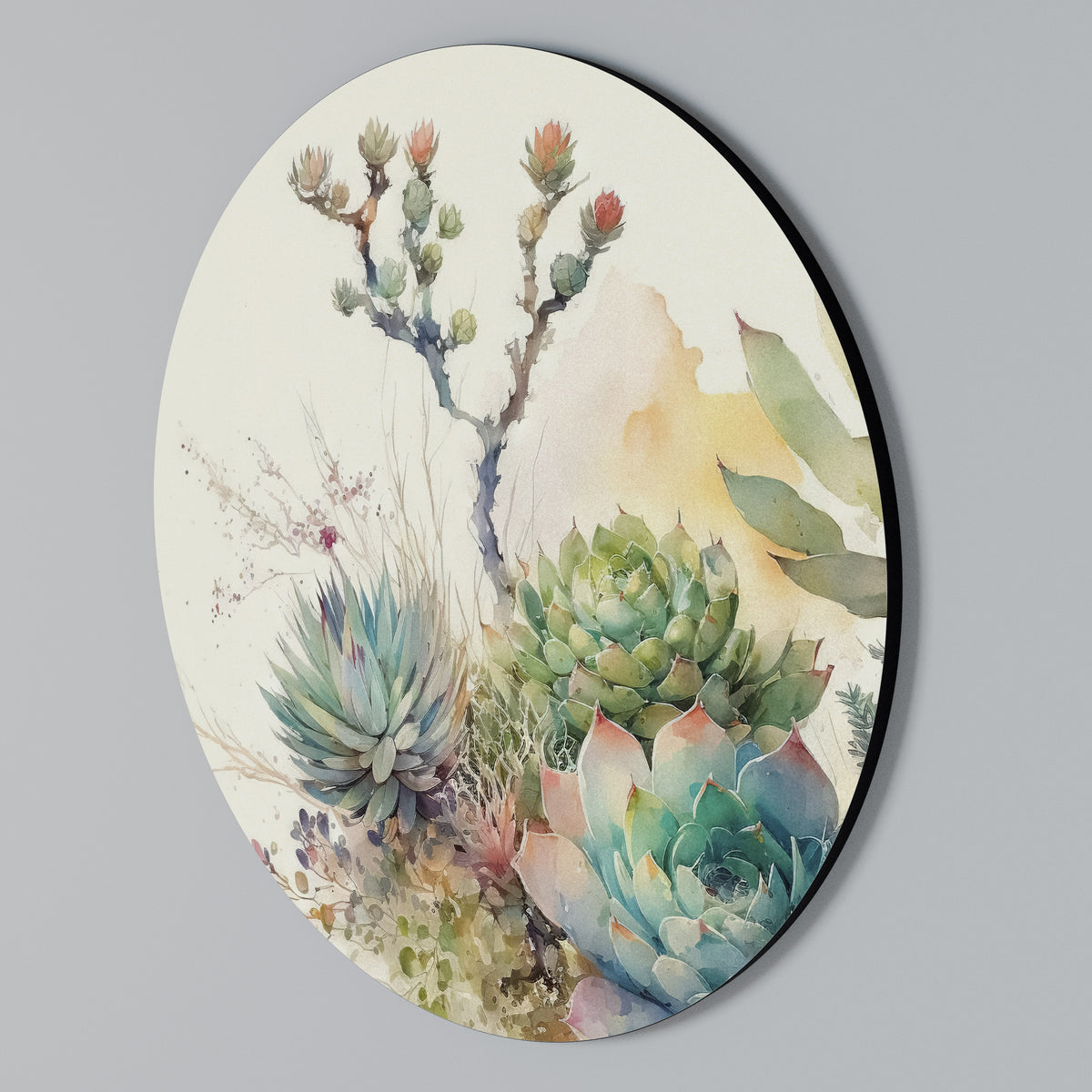 SECRET GARDEN Arte de pared redondo