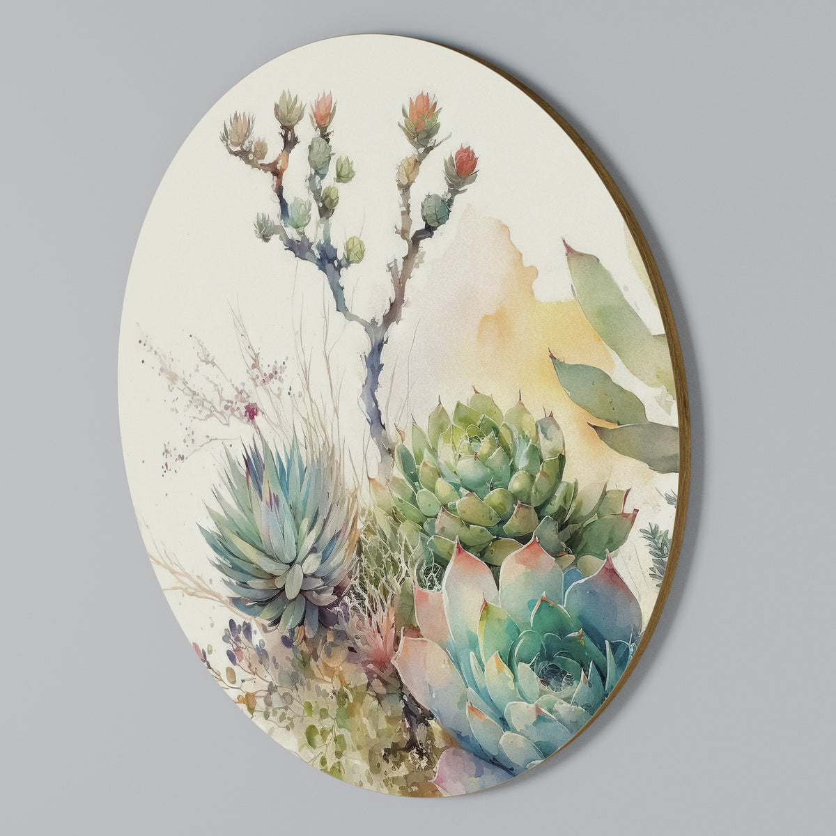 SECRET GARDEN Arte de pared redondo