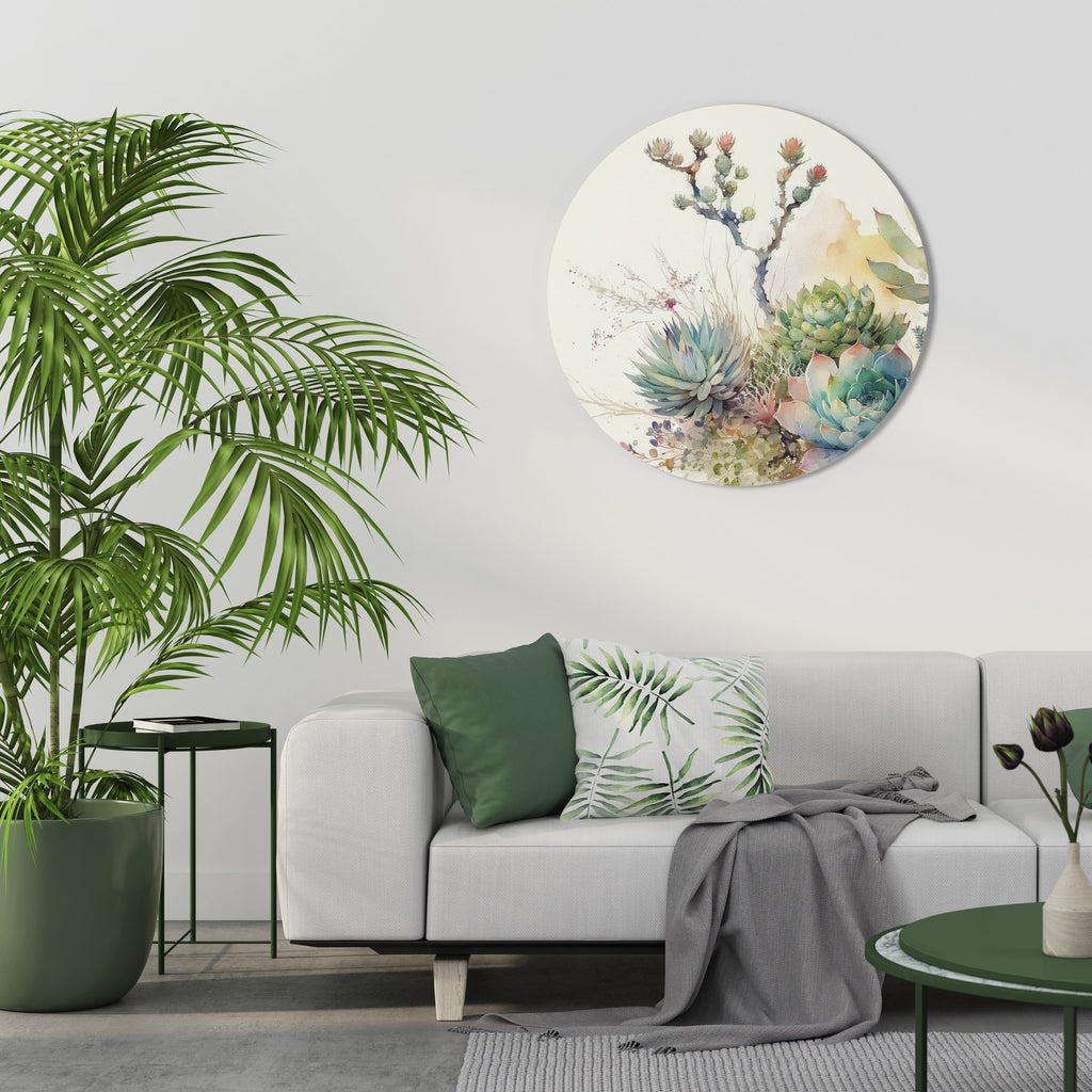 SECRET GARDEN Round Wall Art