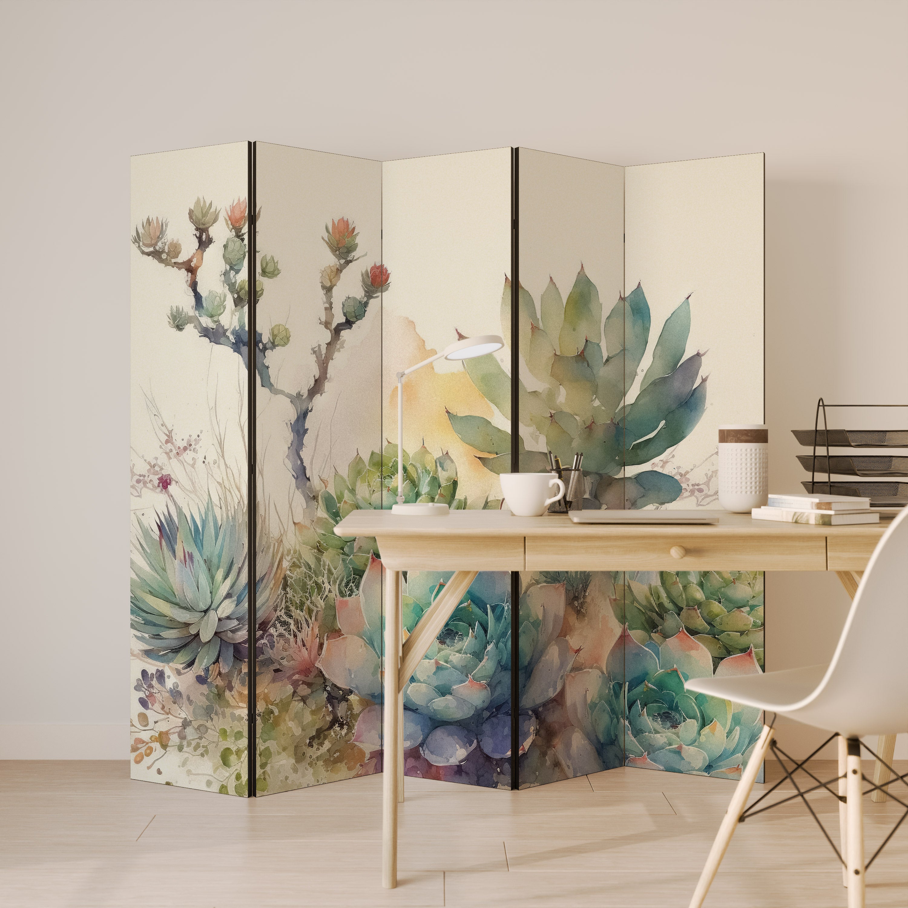SECRET GARDEN Decorative 5-Panel Room Divider