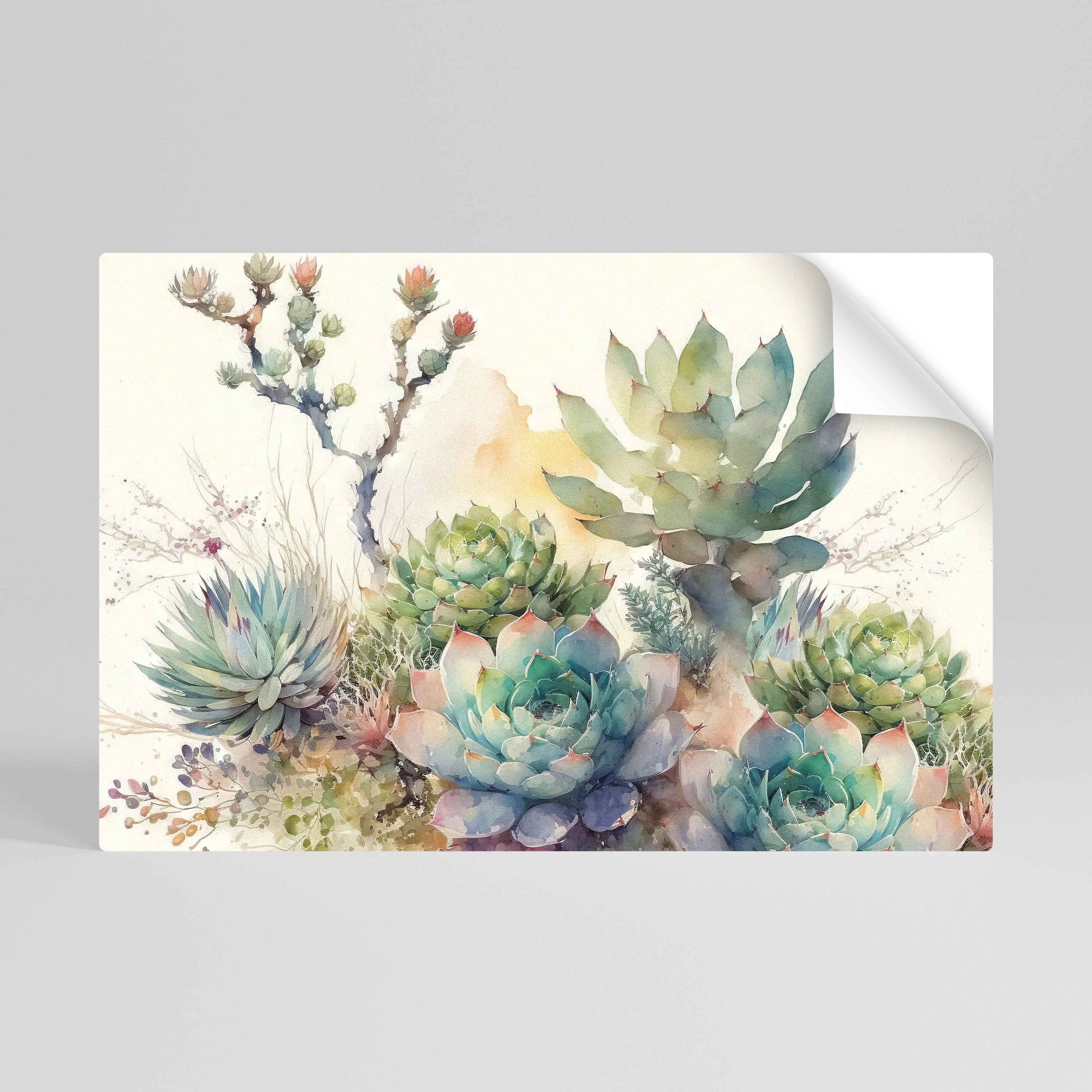 Póster horizontal autoadhesivo JARDÍN SECRETO