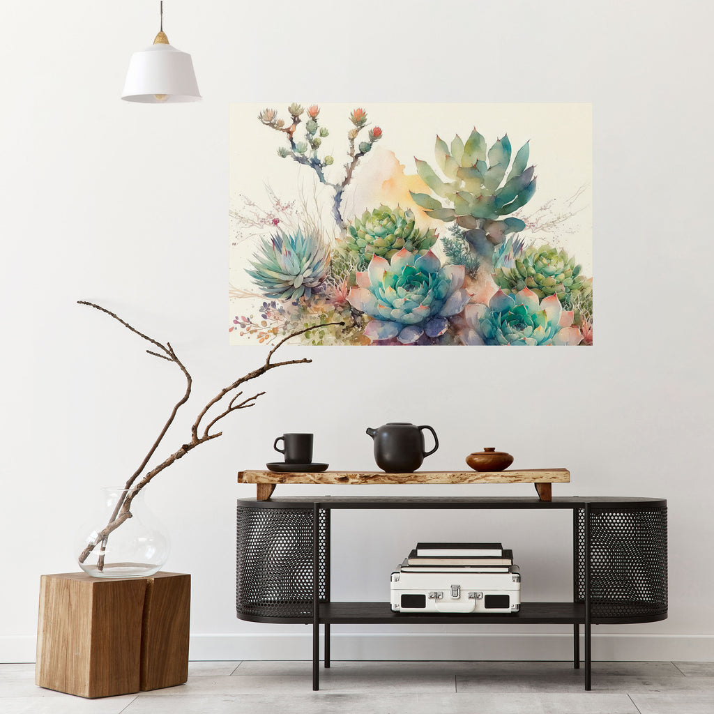 Póster horizontal autoadhesivo JARDÍN SECRETO