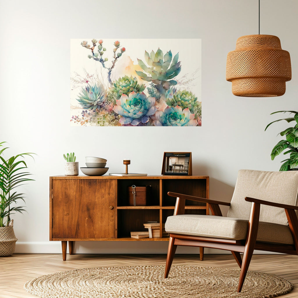 Póster horizontal autoadhesivo JARDÍN SECRETO