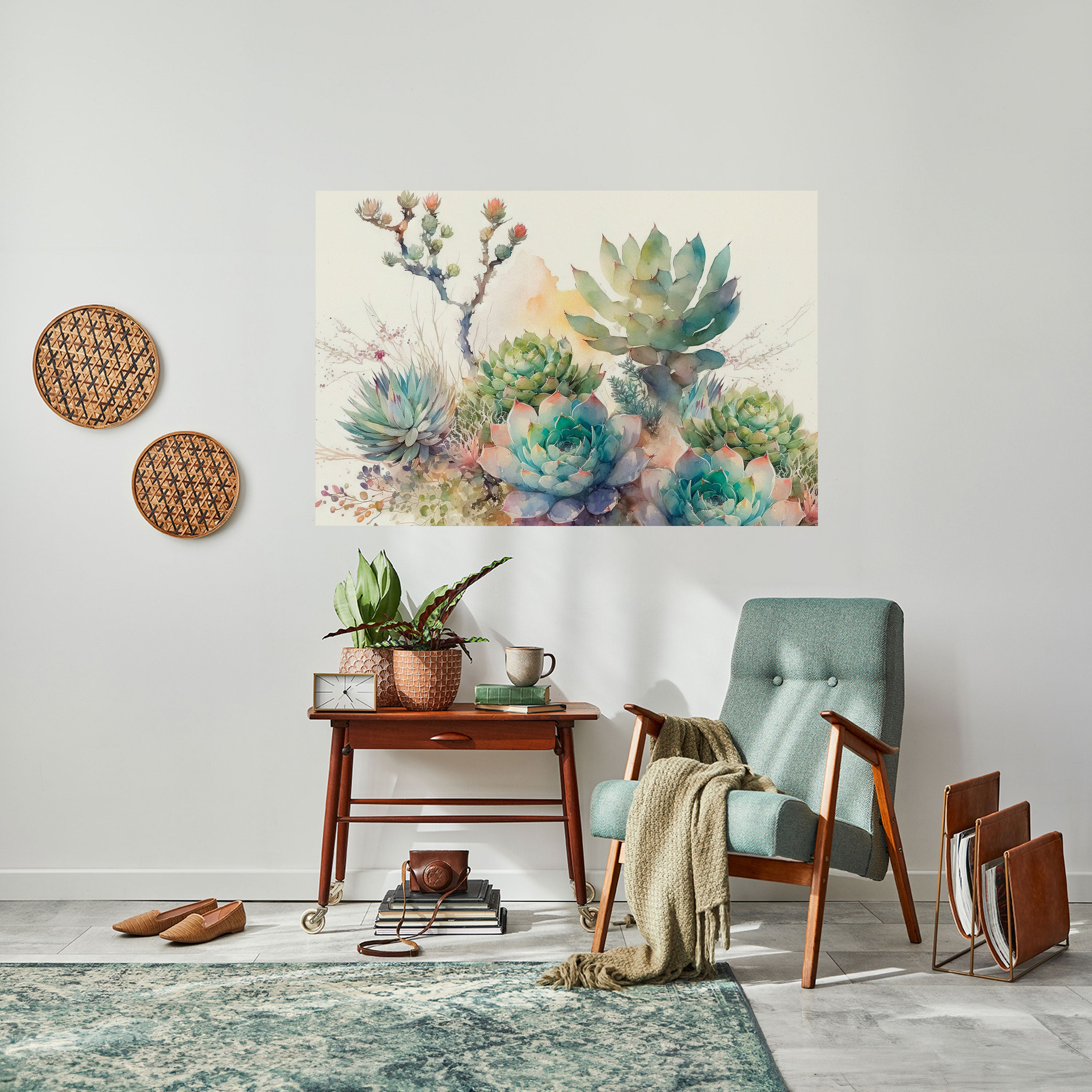 Póster horizontal autoadhesivo JARDÍN SECRETO