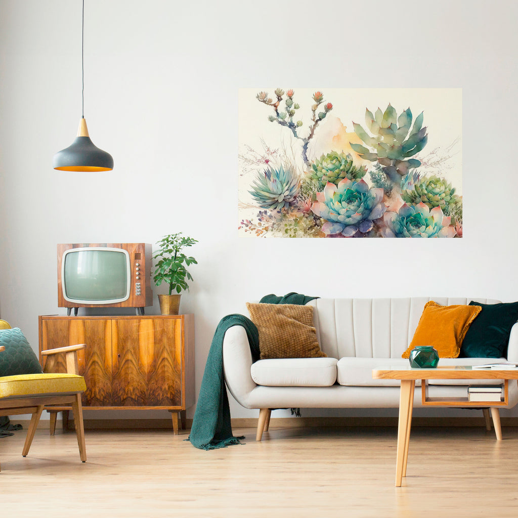 Póster horizontal autoadhesivo JARDÍN SECRETO