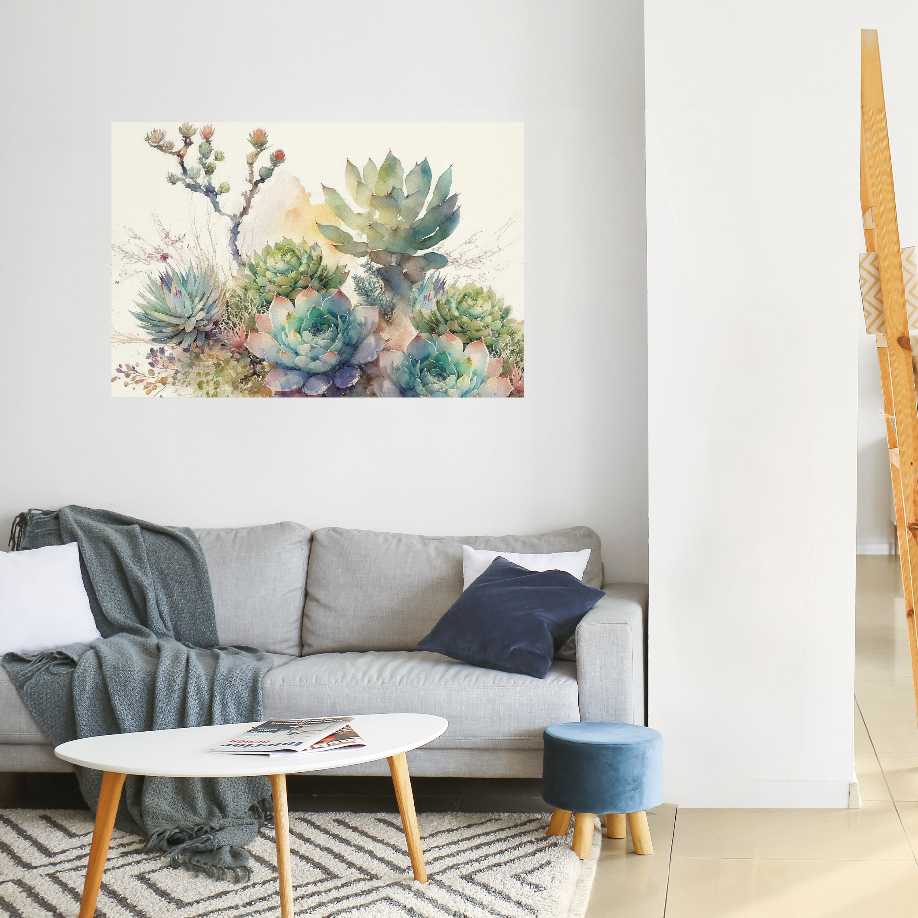 Póster horizontal autoadhesivo JARDÍN SECRETO