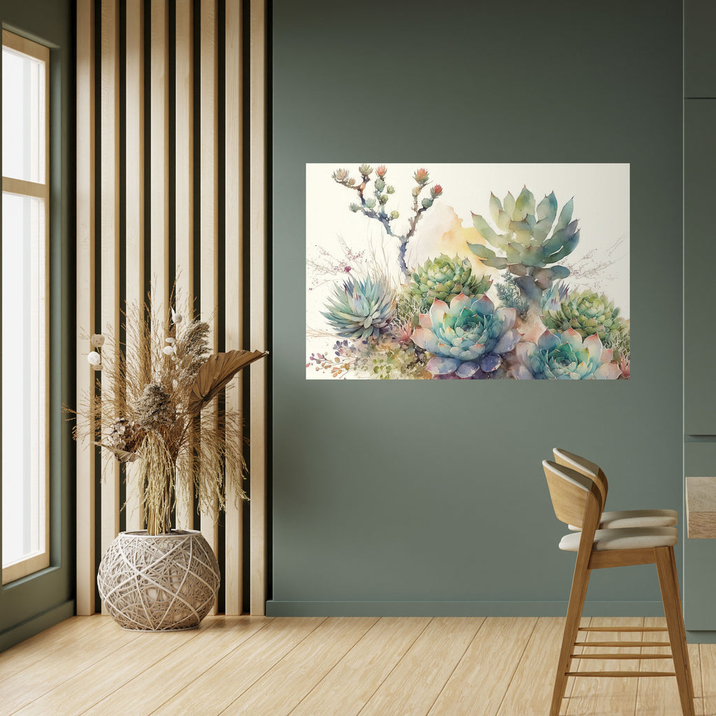 Póster horizontal autoadhesivo JARDÍN SECRETO