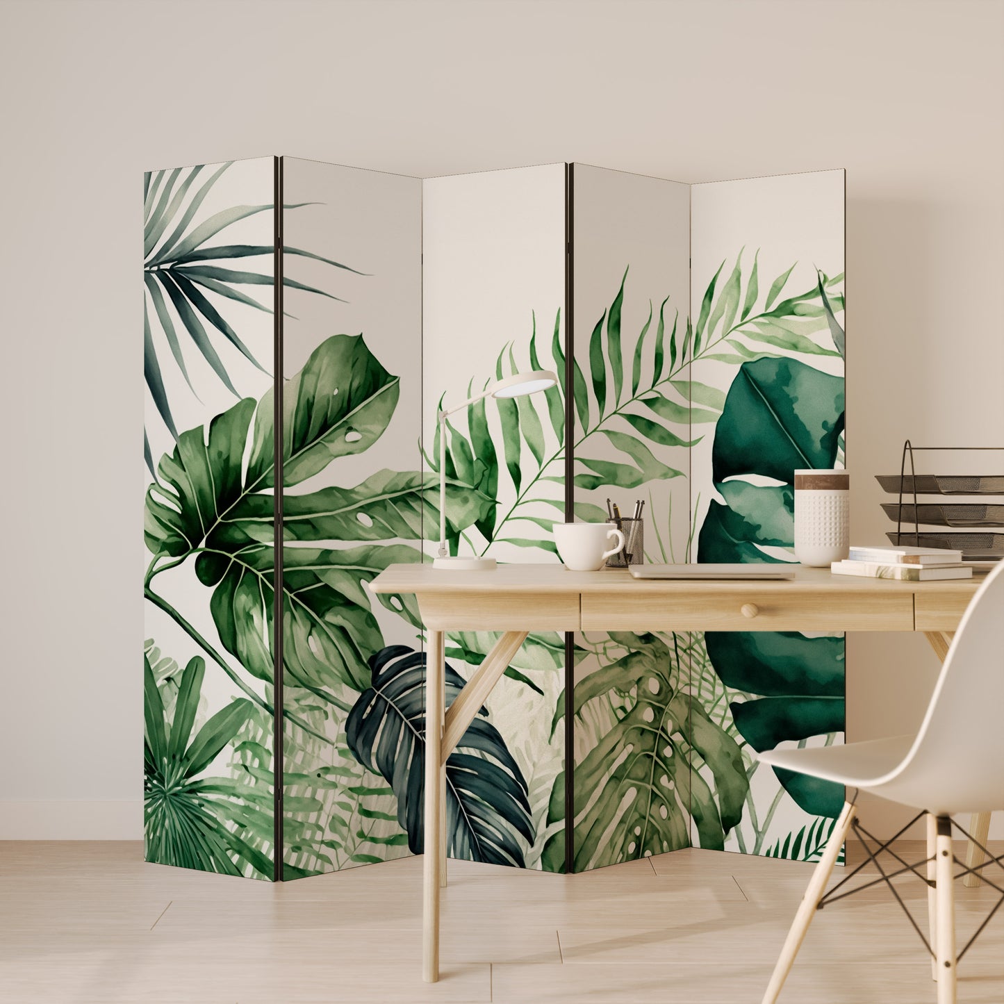MONSTERA DREAM Biombo de 5 paneles