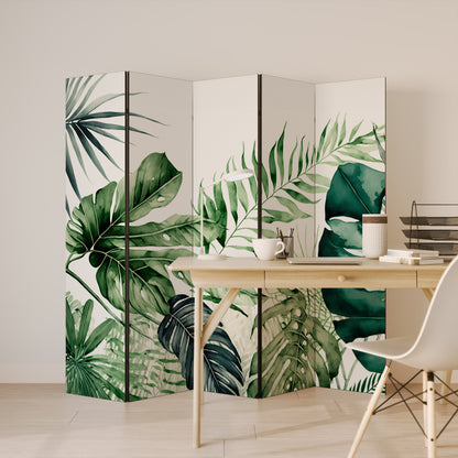 MONSTERA DREAM Biombo de 5 paneles