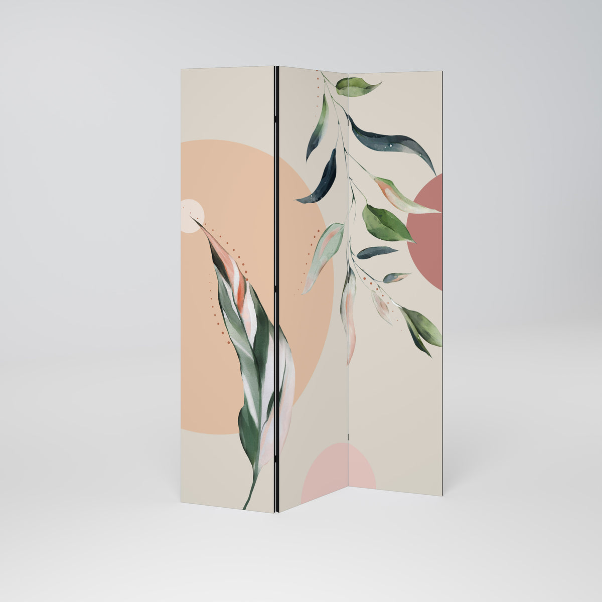 LEAFY SYMPHONY Biombo de 3 paneles