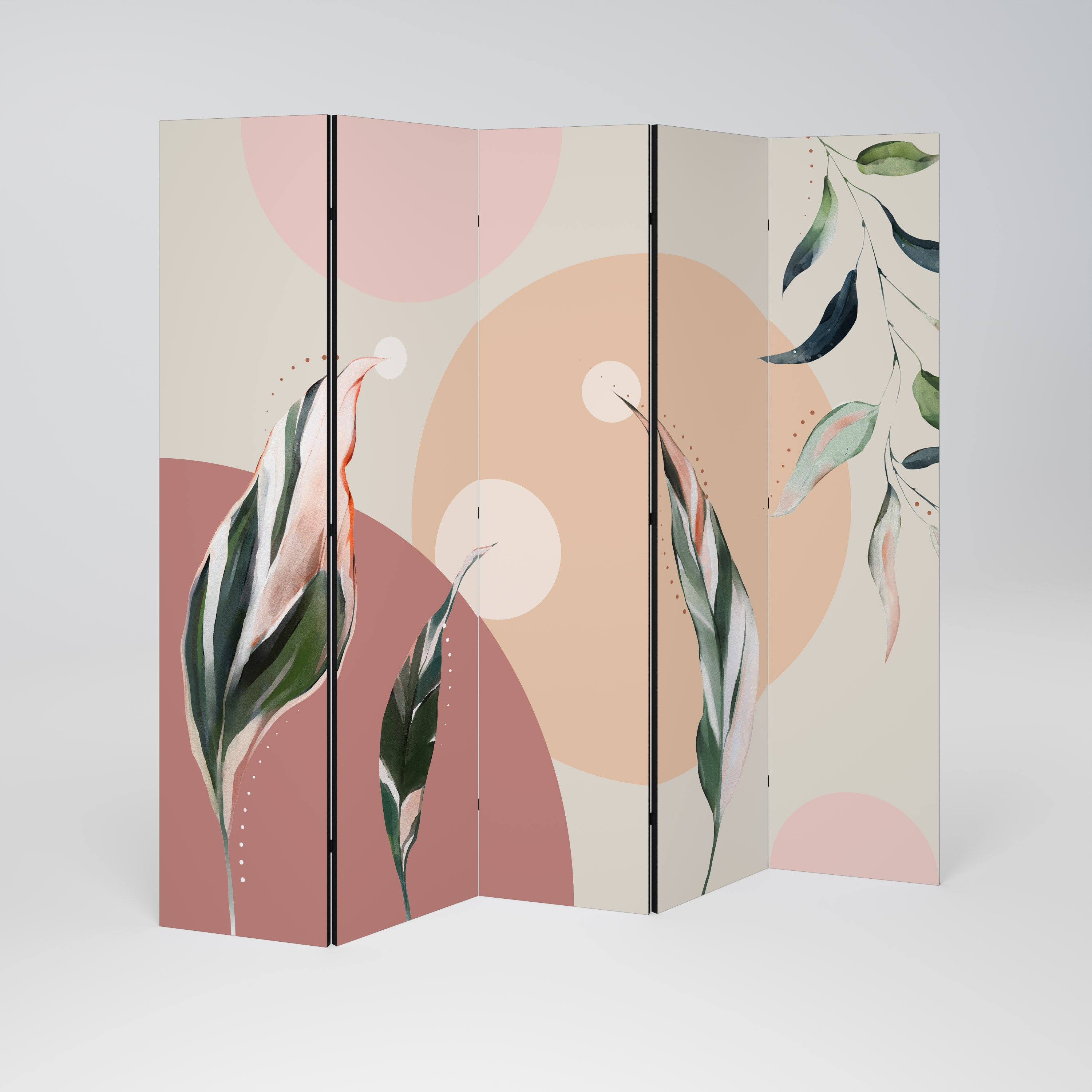 LEAFY SYMPHONY 5-Panel Room Divider