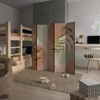 SENSUAL NATURE'S TAPESTRY Biombo Decorativo de 5 Paneles