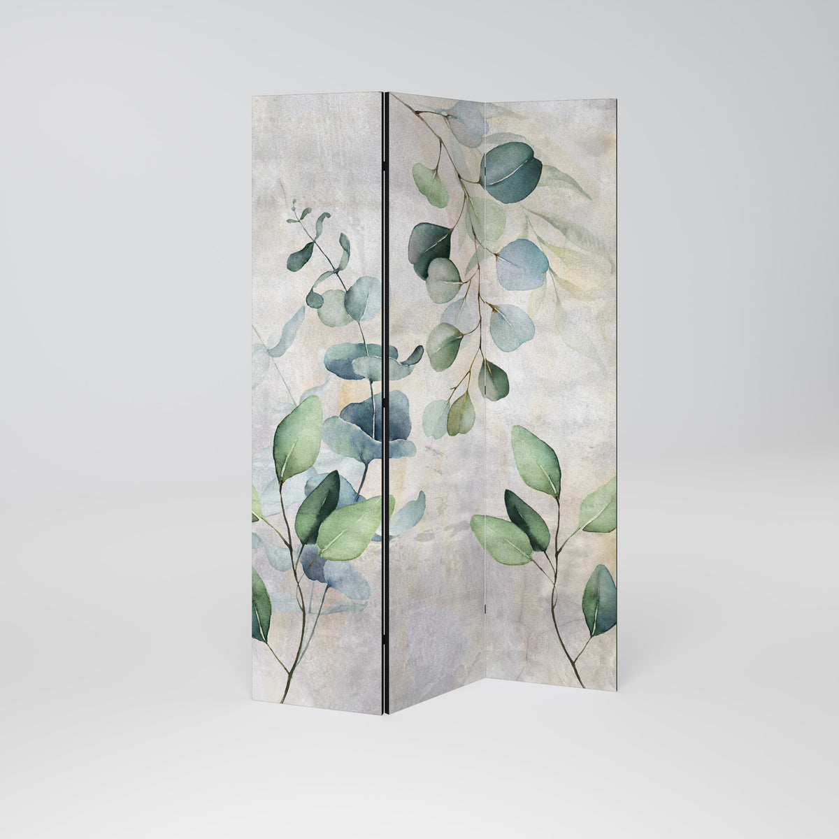 PEACEFUL SPRIGS Biombo de 3 paneles